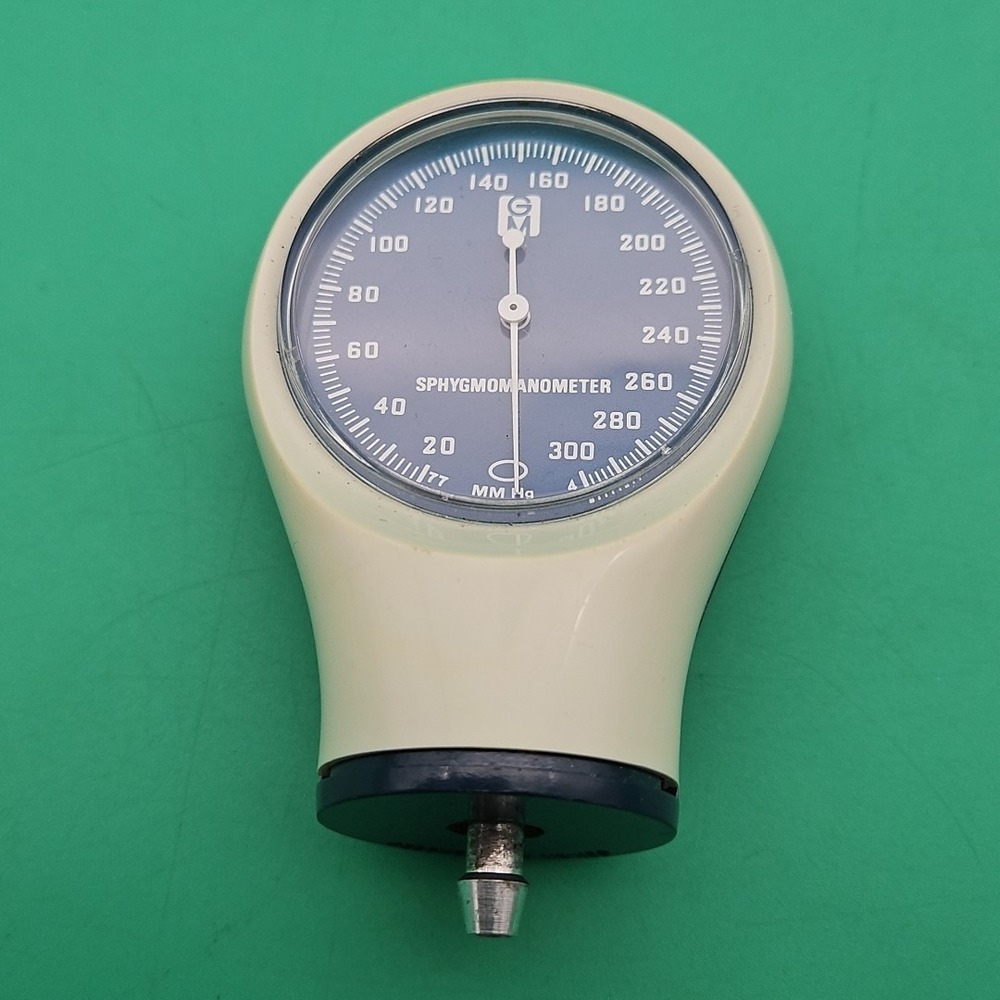Vintage Sphygmomanometer Head Replacement Part GM Blue White‎